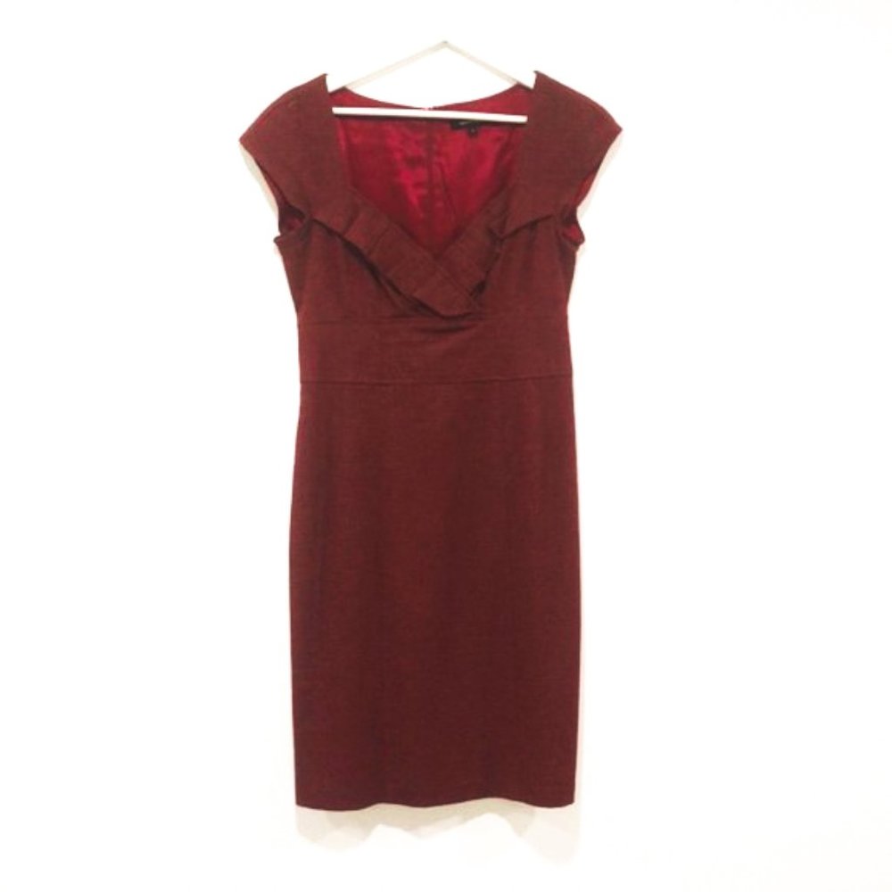 Cranberry weave pencil dress - Nanette Lapore 4